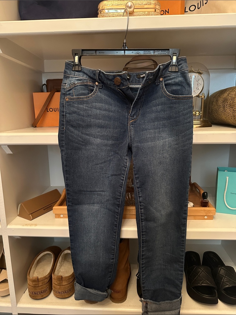 1822 Denim Dark Blue Boyfriend Jeans